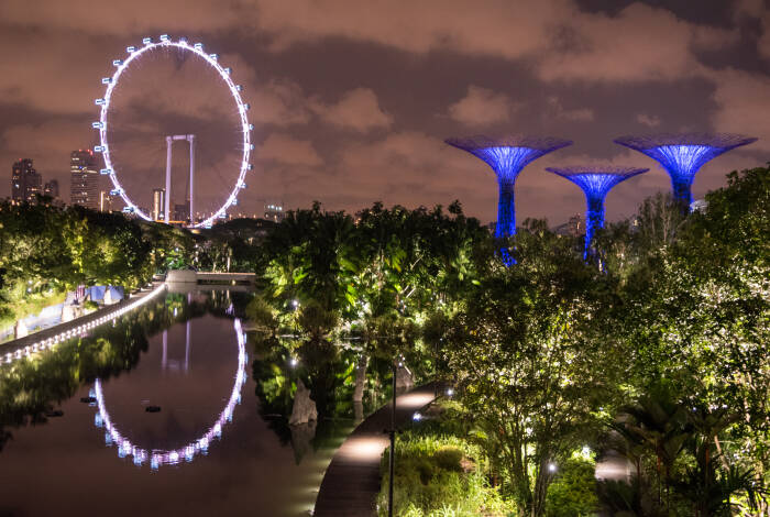 Dragonfly Bridge bei Nacht | Flickr: dronepicr - CC BY 2.0