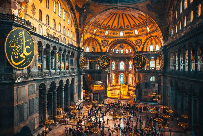 View from the upper floor inside the Hagia Sophia | Unsplash, Raimond Klavins