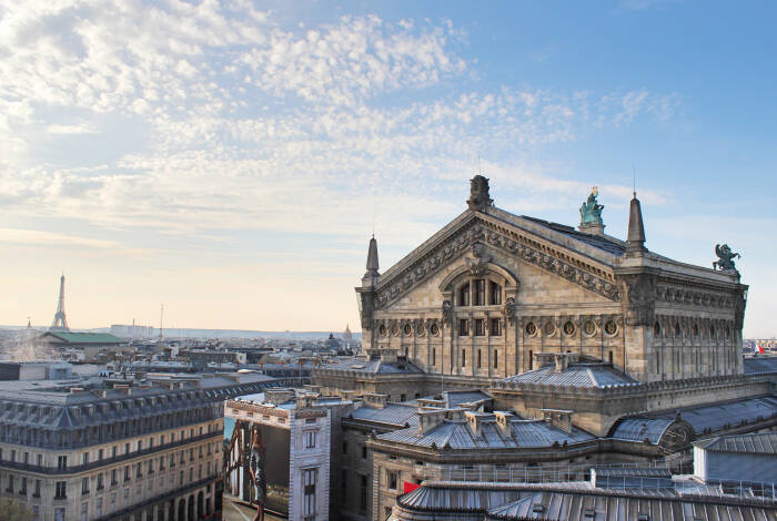 The Opéra Garnier from above | Photo: Unsplash, Nathan Staz