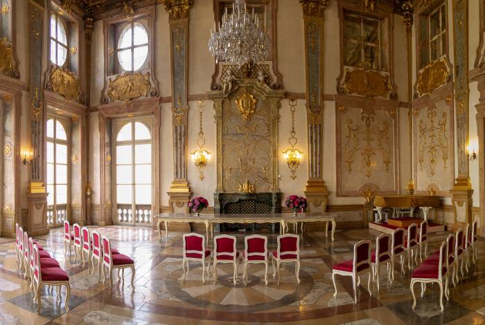 Marble Hall inside the Mirabell Palace | Flickr: thomas.kopf CC-BY 2.0