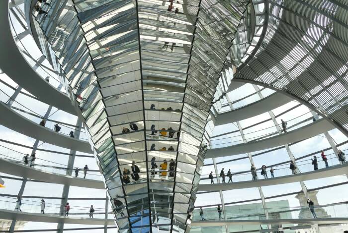 Reichstag Dome from Inside | Unsplash: Christian Paul Stobbe