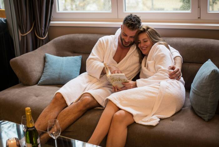 Cozy in a bathrobe | Unsplash: getty images