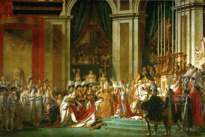 Die Krönung Napoleons (1807) | Wiki Commons: Jacques-Louis David/ Georges Rouget CC-BY SA 2.0